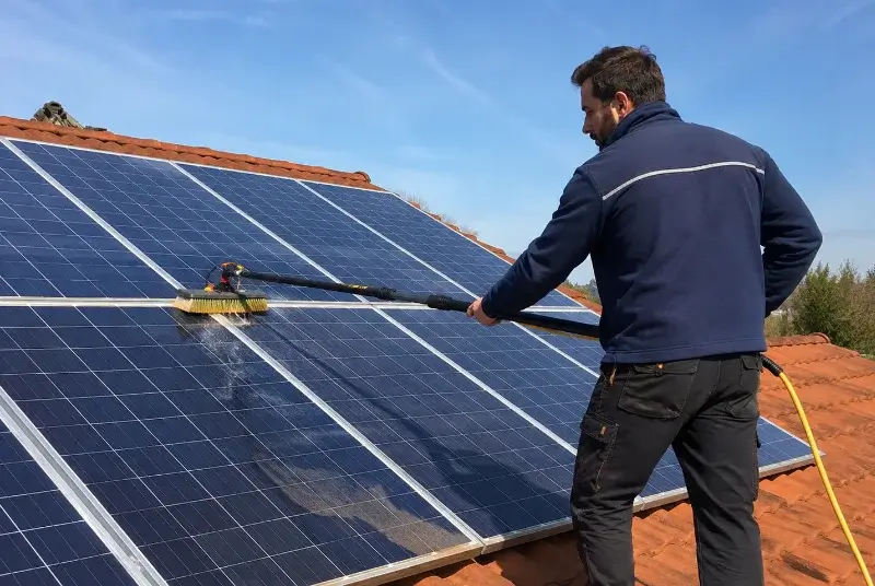 Nettoyage et entretien de panneaux solaires à Saint-Guilhem-le-Désert