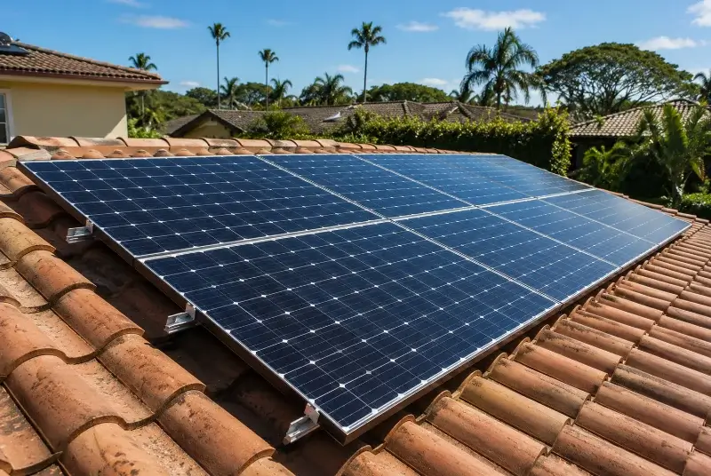 Installation de panneaux solaires à Saint-Guilhem-le-Désert